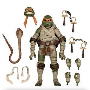Neca Universal Monsters x TMNT Michelangelo as The Mummy 7-Inch Figure